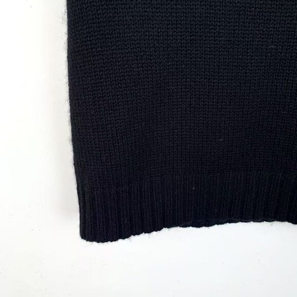 Christian Dior Black Cashmere Knit Top With Ruffled Sleeves & Star Detail - Picture 4 of 8